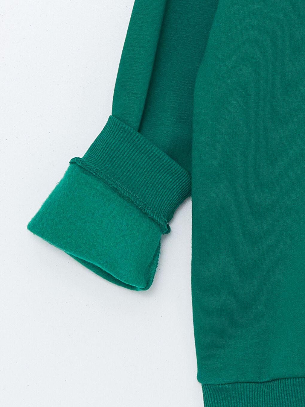 Yeşil Kapüşonlu Erkek Çocuk Sweatshirt-1