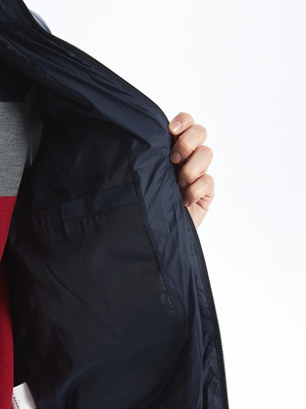 Standard Fit Funnel Neck Men's Puffer Gilet-3