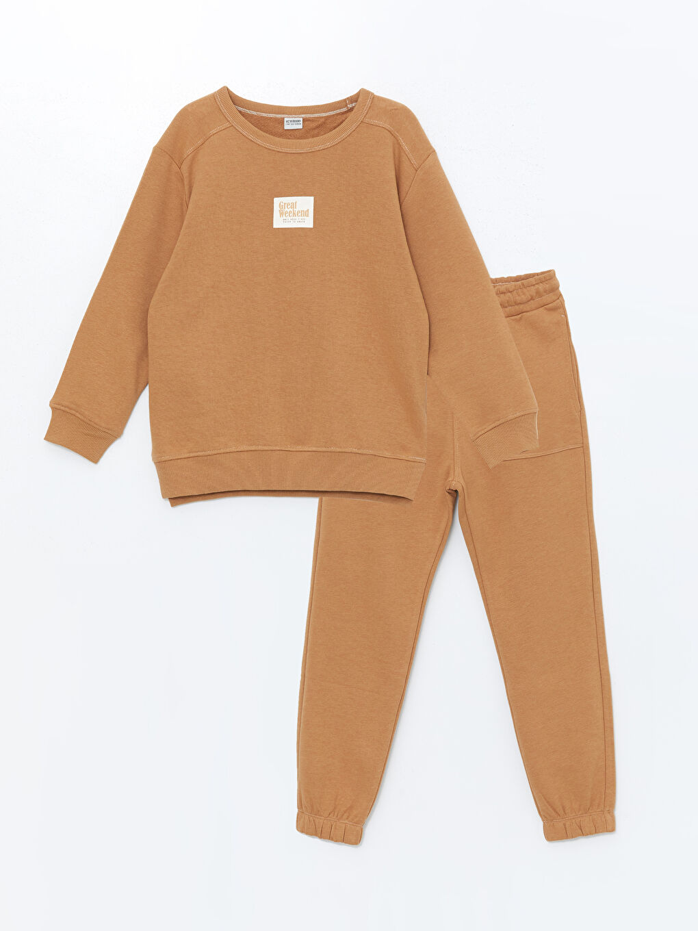 Crew Neck Boys' Tracksuit Set