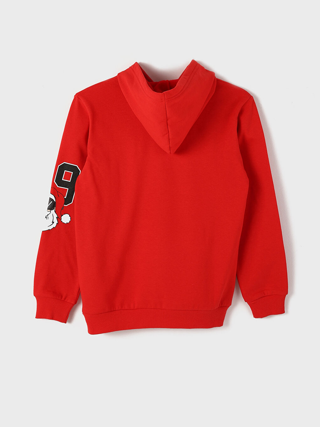 Hooded New Year Themed Boys' Thick Sweatshirt-1