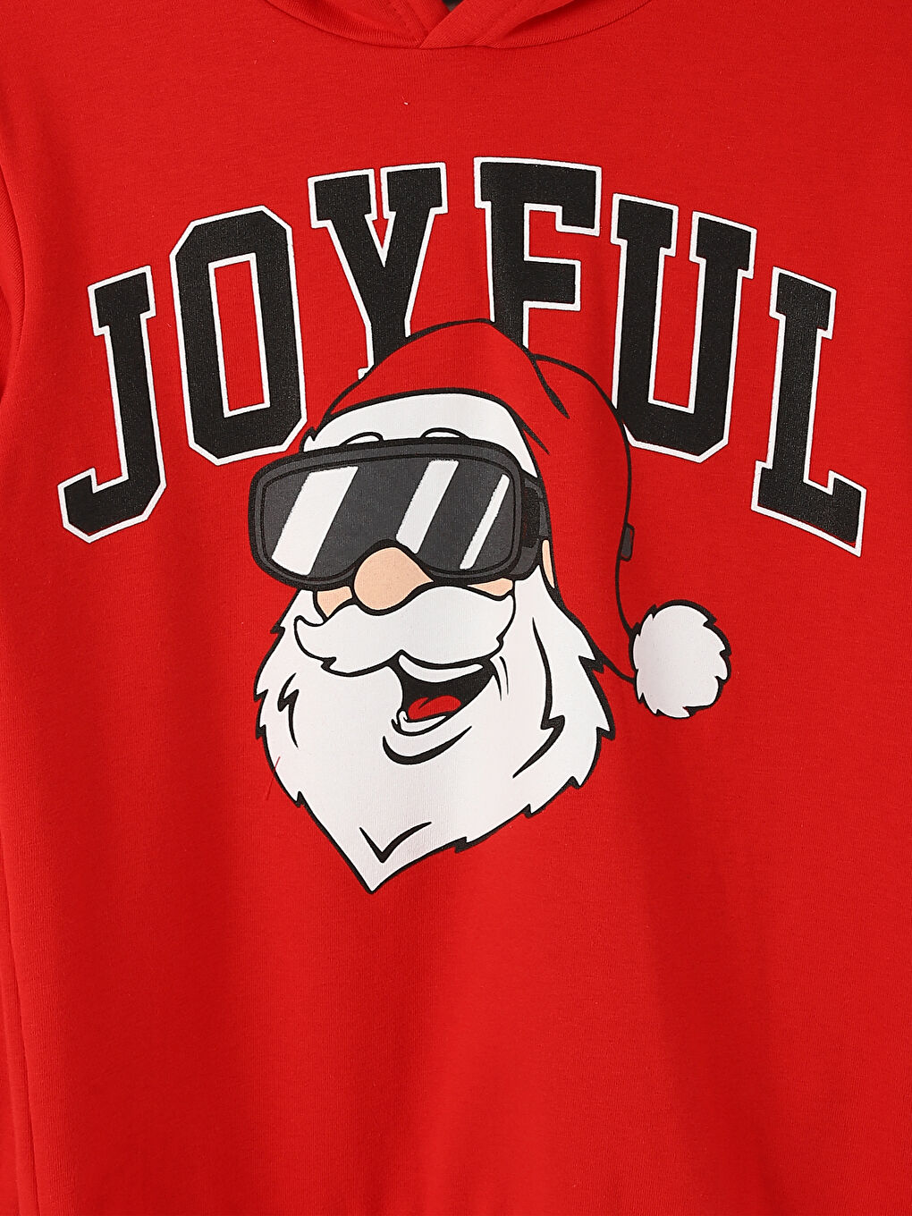 Hooded New Year Themed Boys' Thick Sweatshirt-3