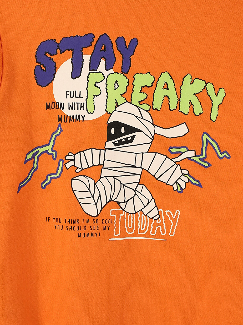 Crew Neck Printed Long Sleeve Boys' Sweatshirt-2