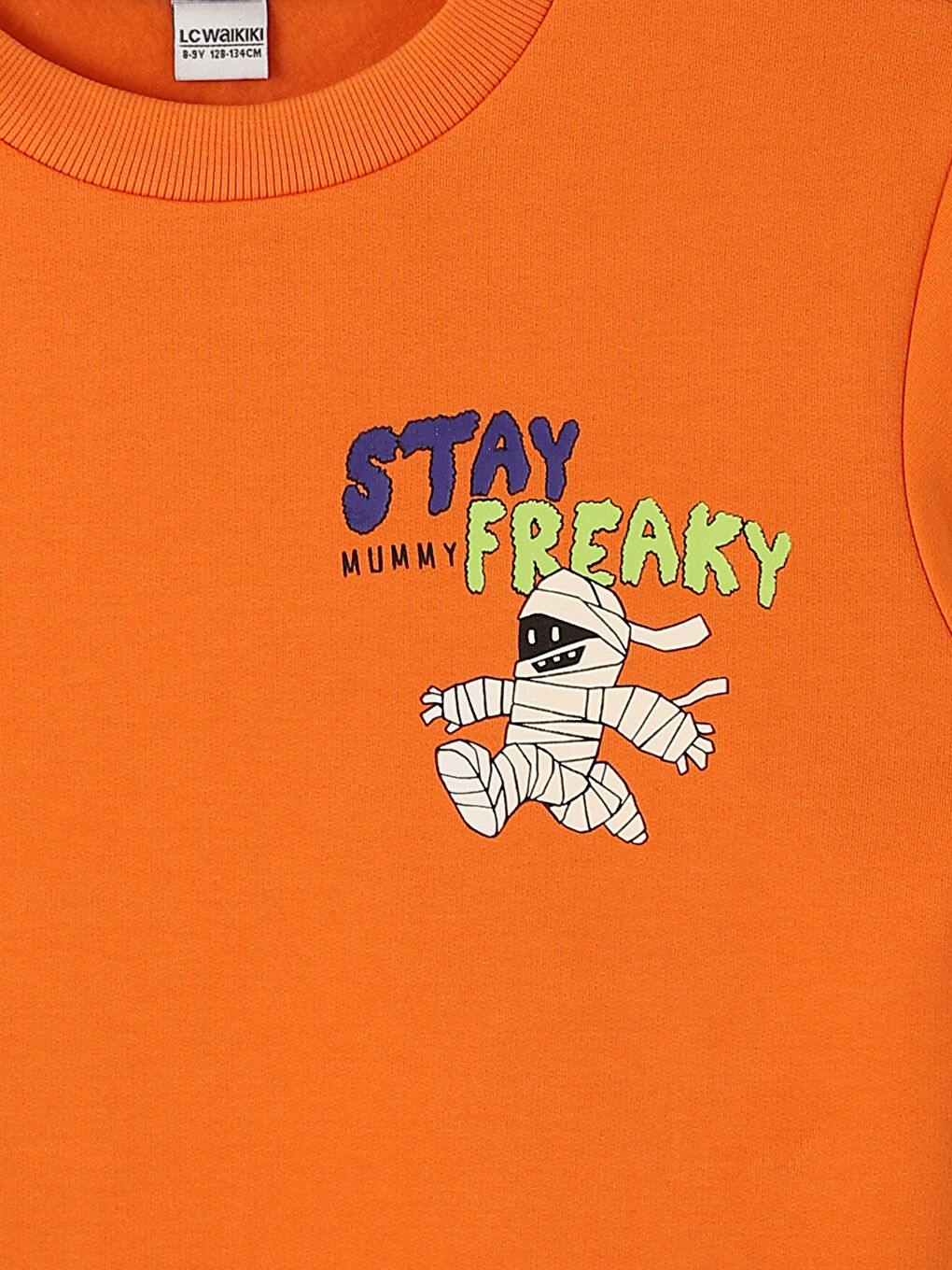 Crew Neck Printed Long Sleeve Boys' Sweatshirt-3