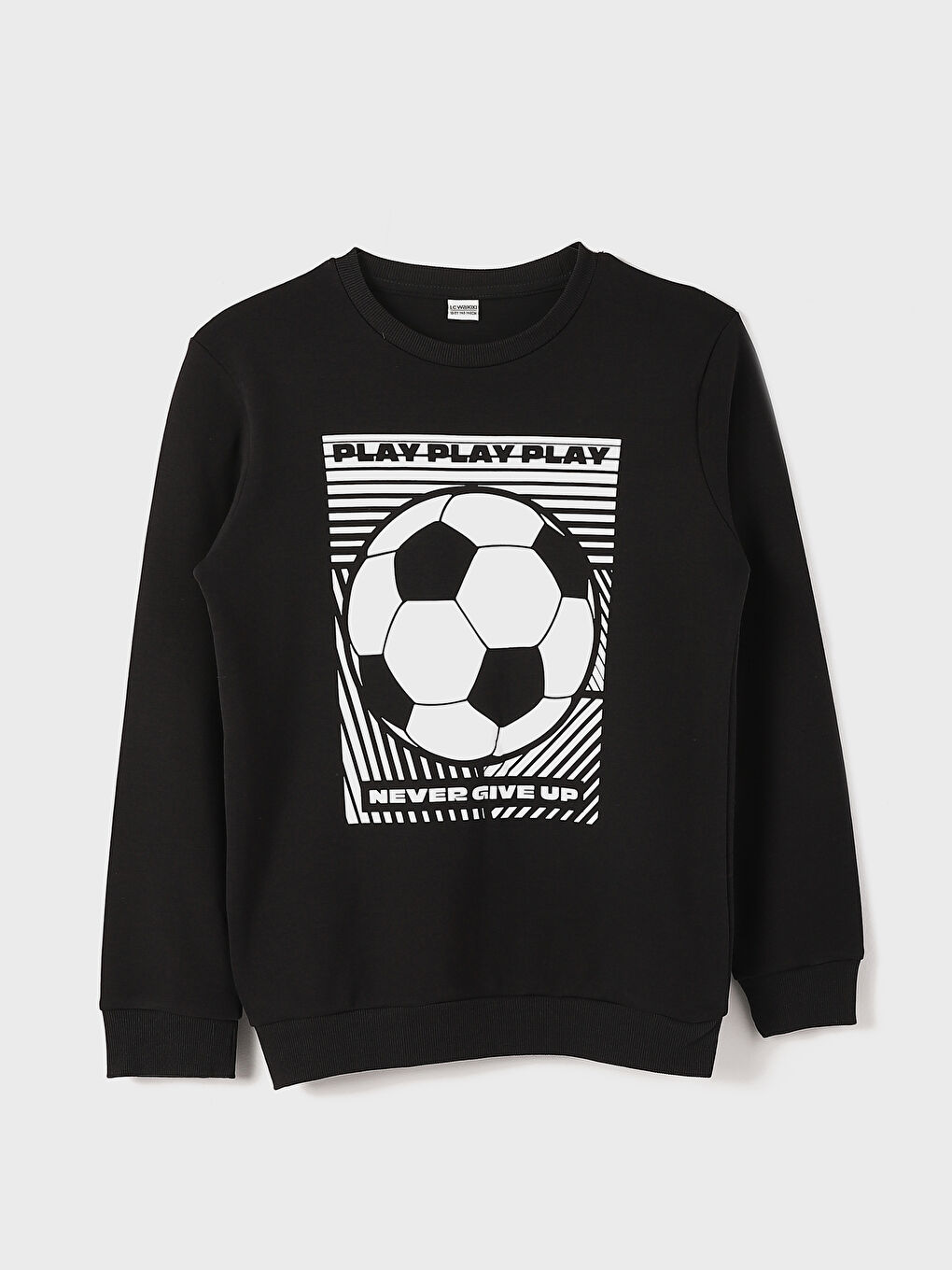Crew Neck Printed Long Sleeve Boys' T-Shirt