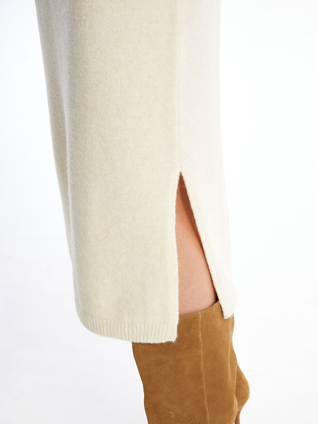 LCWAIKIKI Classic Elasticated Waist Women's Knitwear Skirt -W4H552Z8-DS3