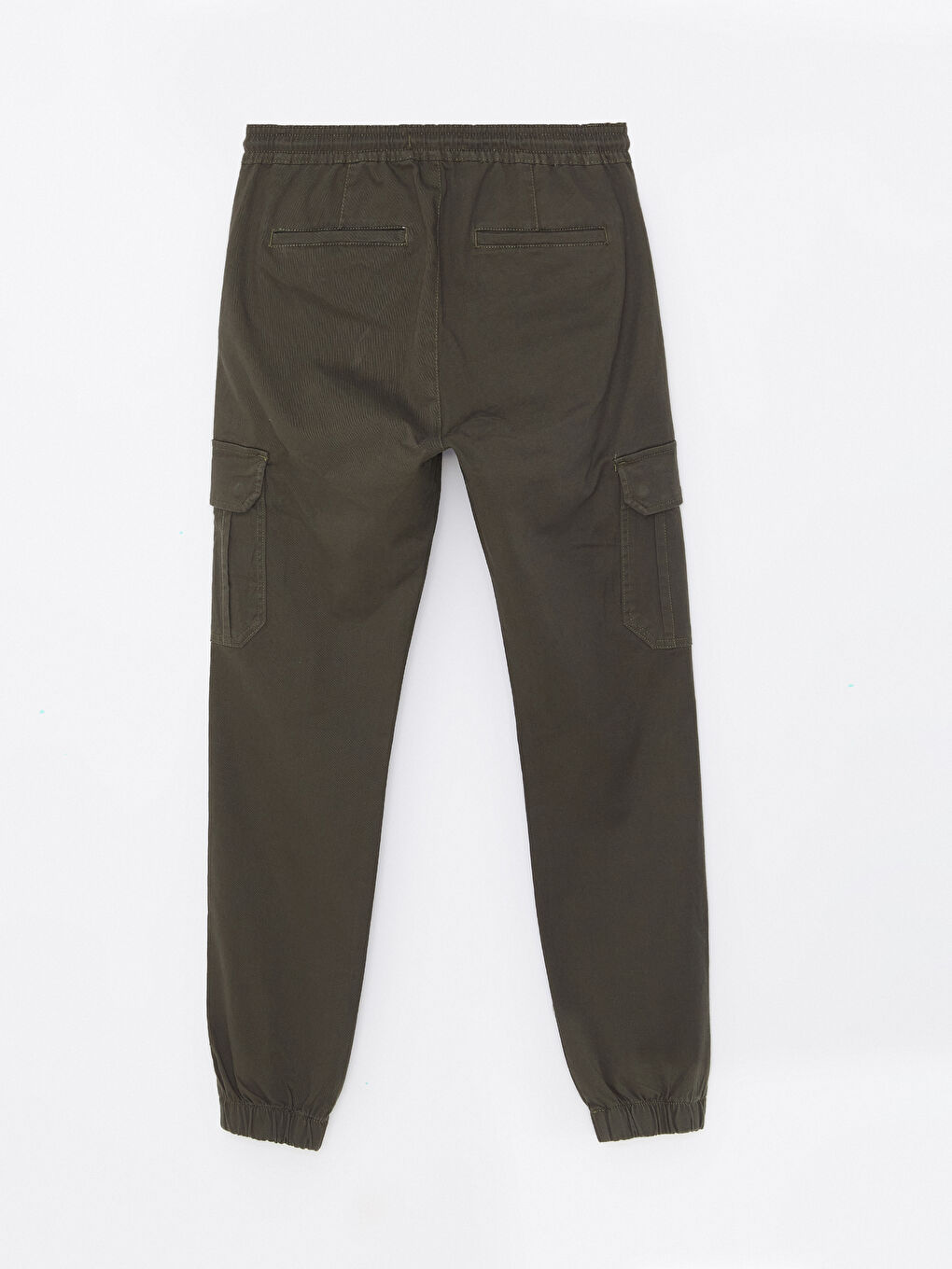 Slim Fit Twill Men's Jogger Trousers-5
