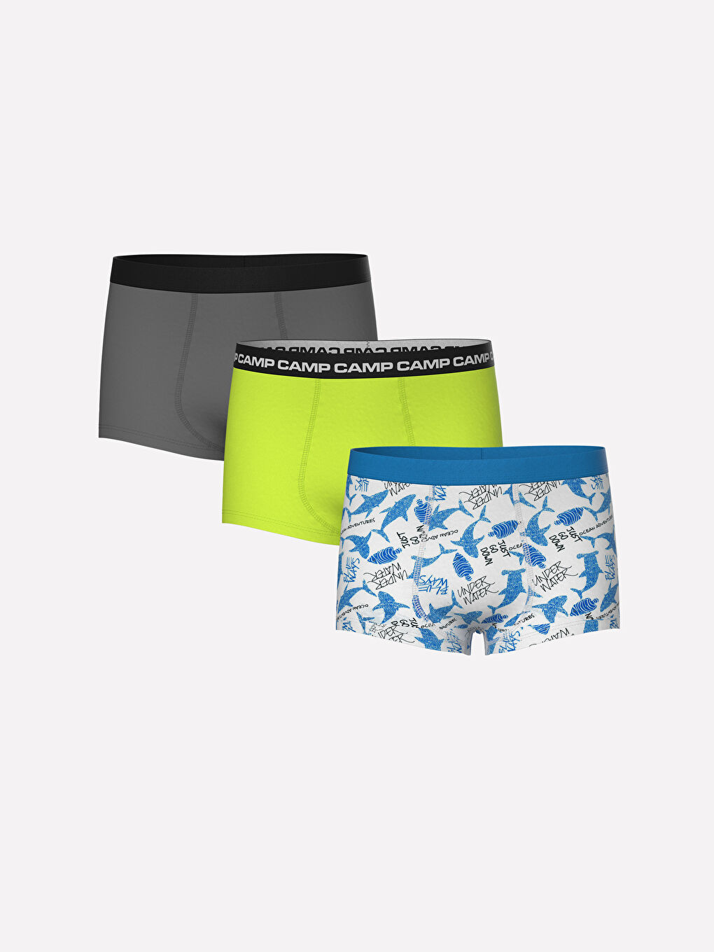 Karışık Baskılı Erkek Çocuk Boxer 3'lü