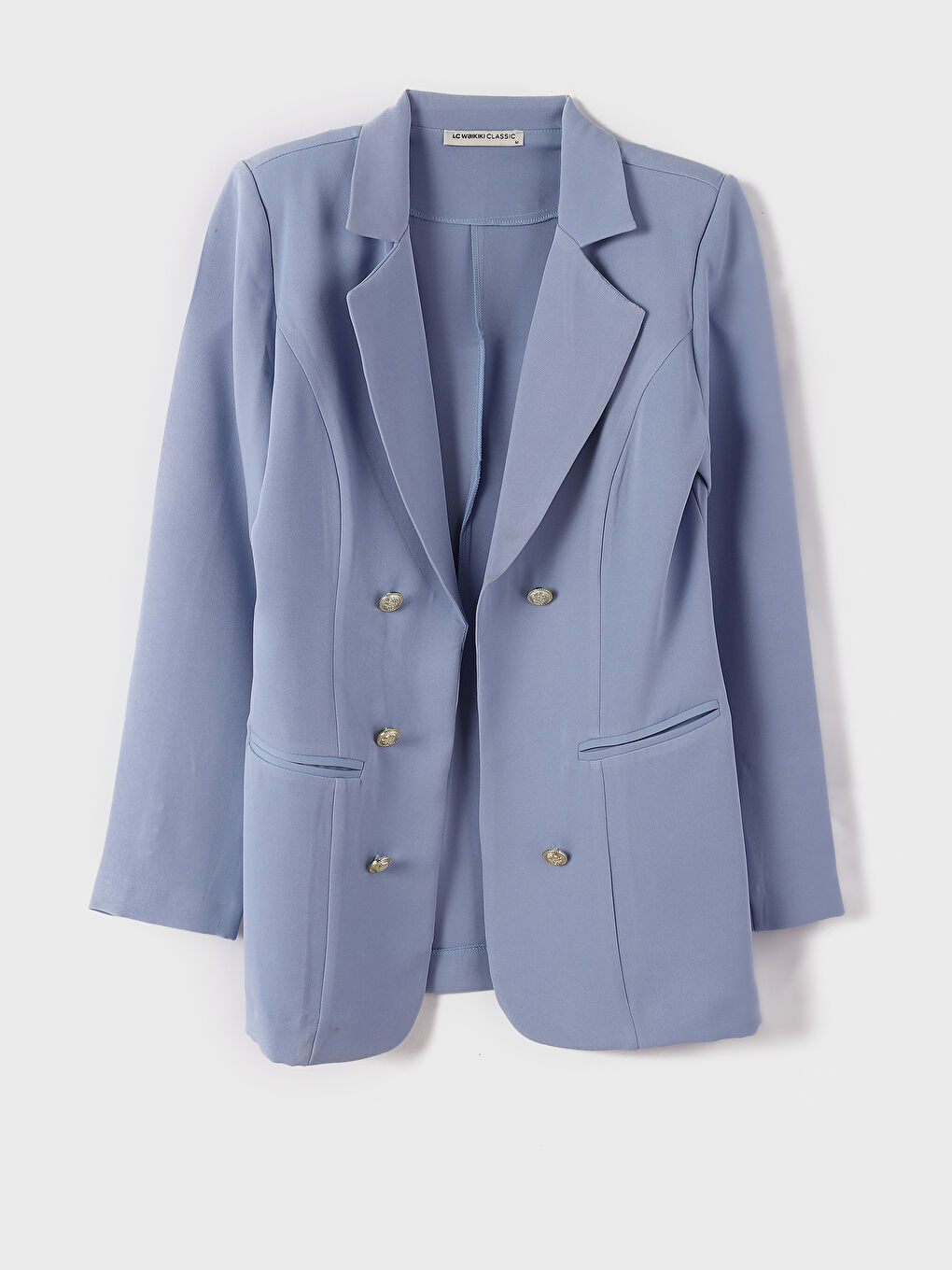 Jacket Neck Plain Long Sleeve Women's Blazer Jacket