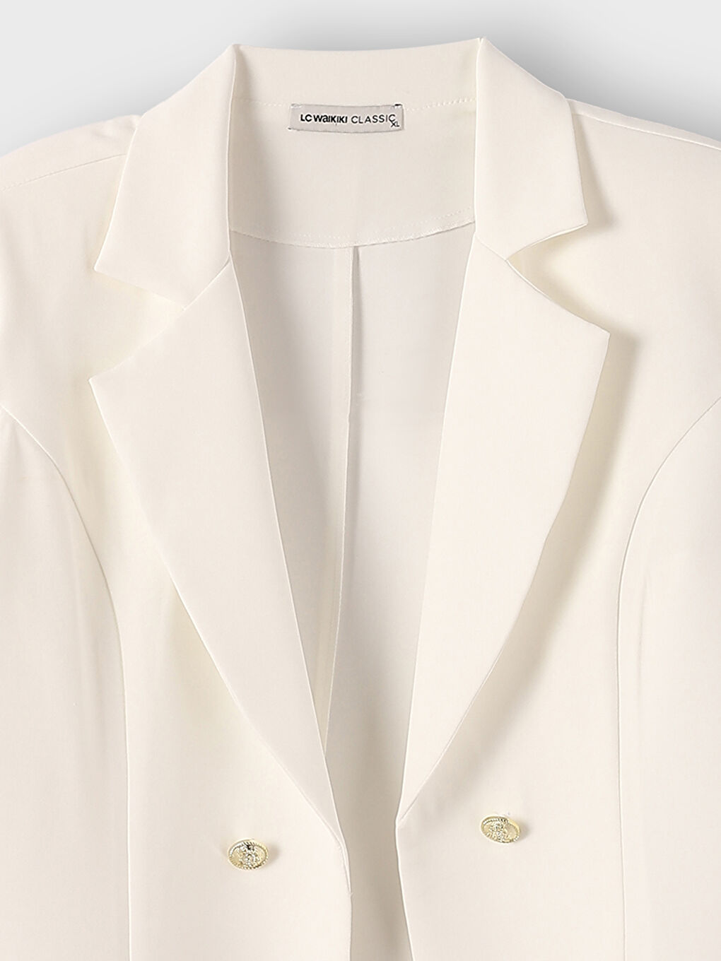 جاكيت ياقة سادة كم طويل بليزر للسيدات-2