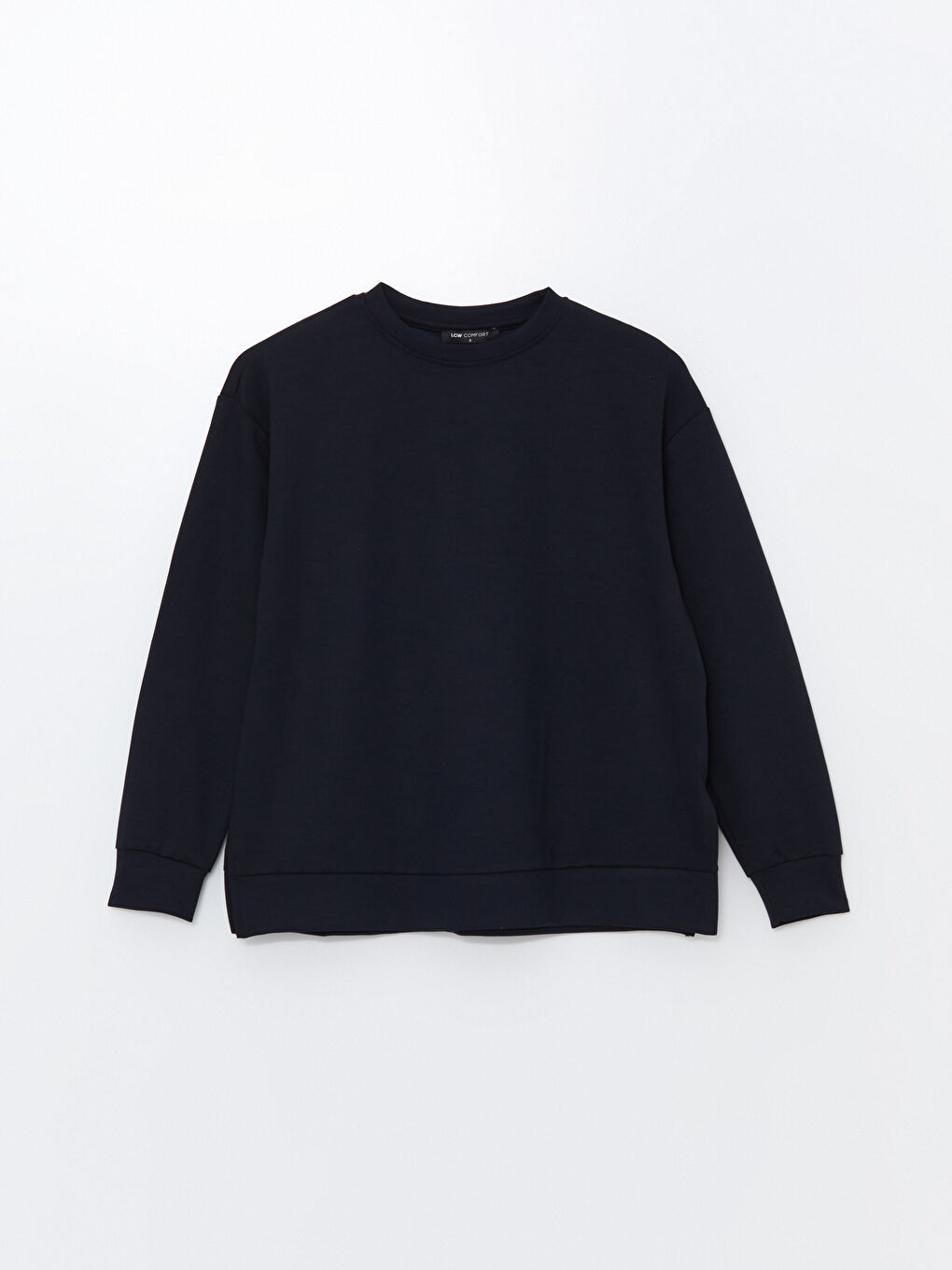 LCW Comfort Koyu Lacivert Bisiklet Yaka Kadın Sweatshirt - 4