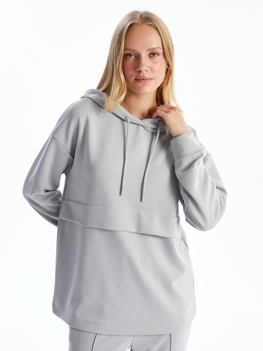 LCW Comfort Gri Kadın Hoodie