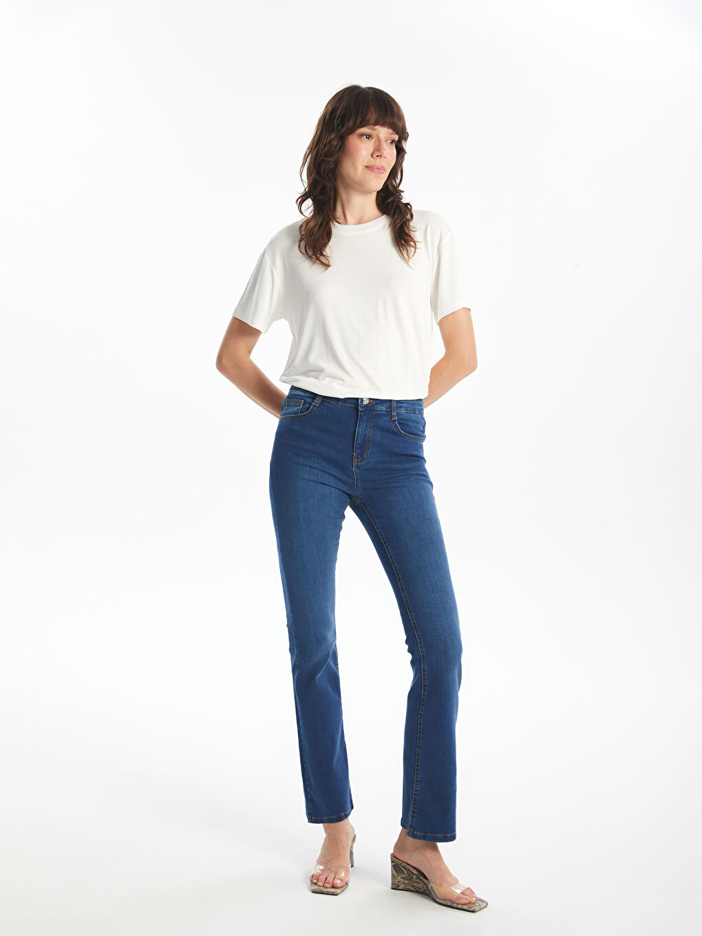 LCW ECO İndigo Jüpiter Süper Skinny Fit Kadın Jean Pantolon