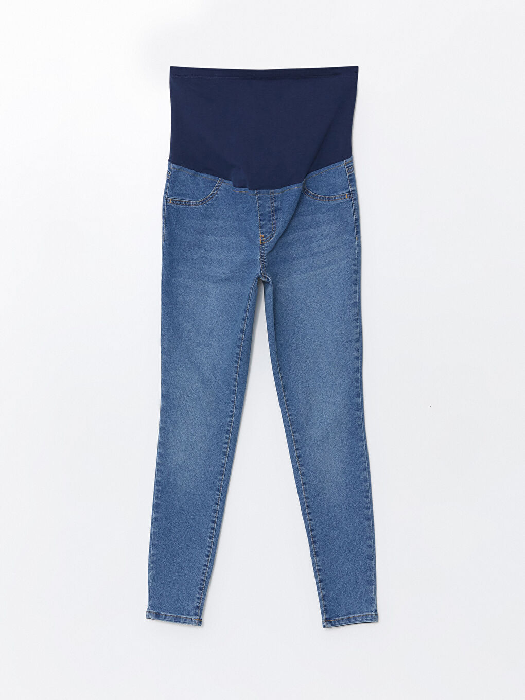 LCWAIKIKI Maternity Orta İndigo Rodeo Karın Panelli Mercury Skinny Fit Hamile Jean Pantolon - 4