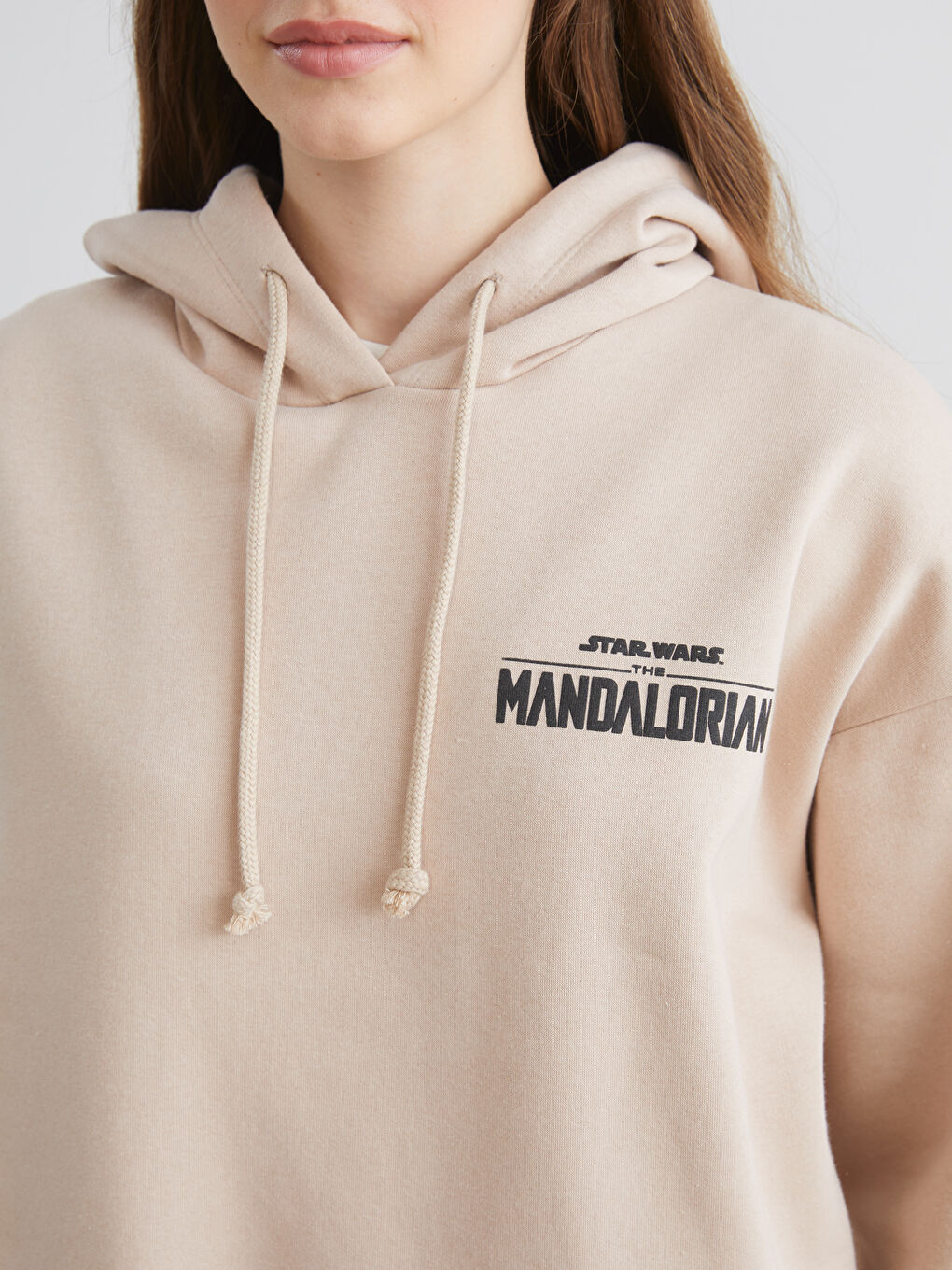 XSIDE The Mandalorian Štampana Prevelika Ženska Debela Dukserica sa Kapuljačom -W4H857Z8-EEV