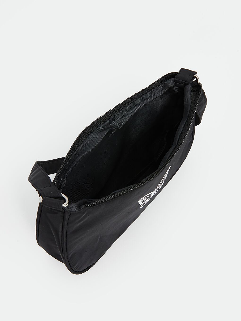 حقيبة بمقبض علوي مطبوع بفراشات للبنات-2