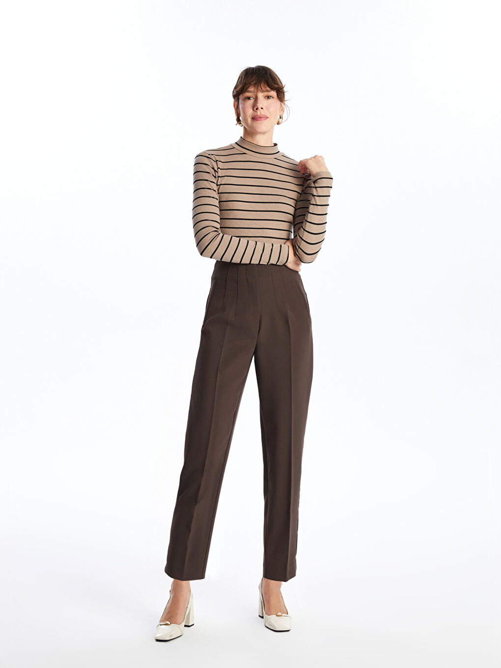 LC Waikiki Standard Fit Women's Trousers -W4H956Z8-HDS