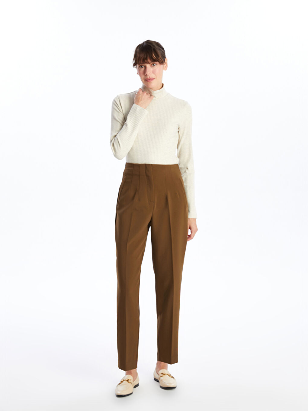 LCWAIKIKI Classic Standard Fit Women's Trousers -W4H956Z8-HEE