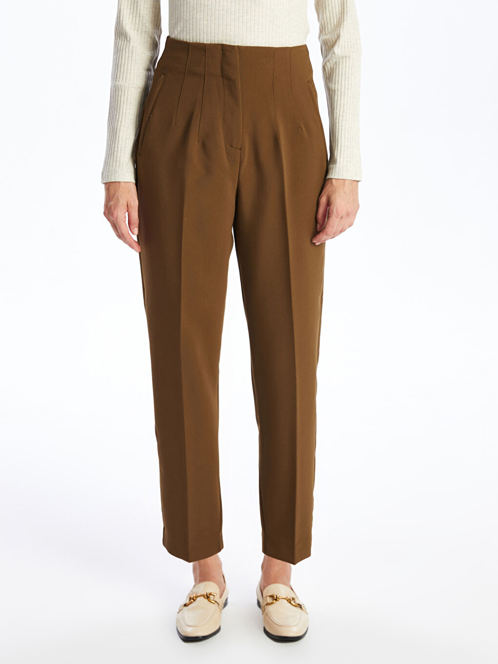 LCWAIKIKI Classic Standard Fit Women's Trousers -W4H956Z8-HEE