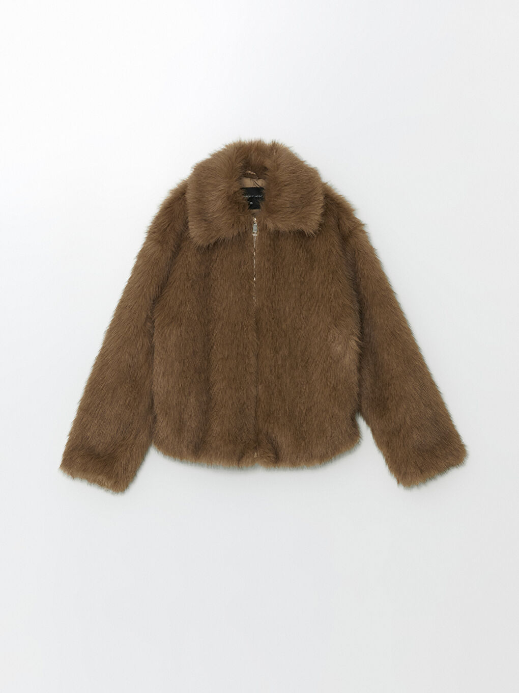 Krzneni Ženski Kaput sa Kragnom-7