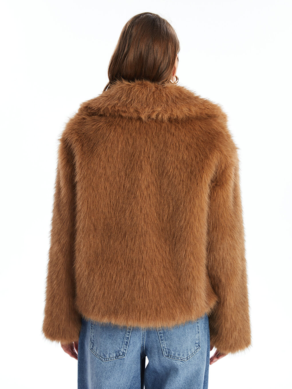 Krzneni Ženski Kaput sa Kragnom-6