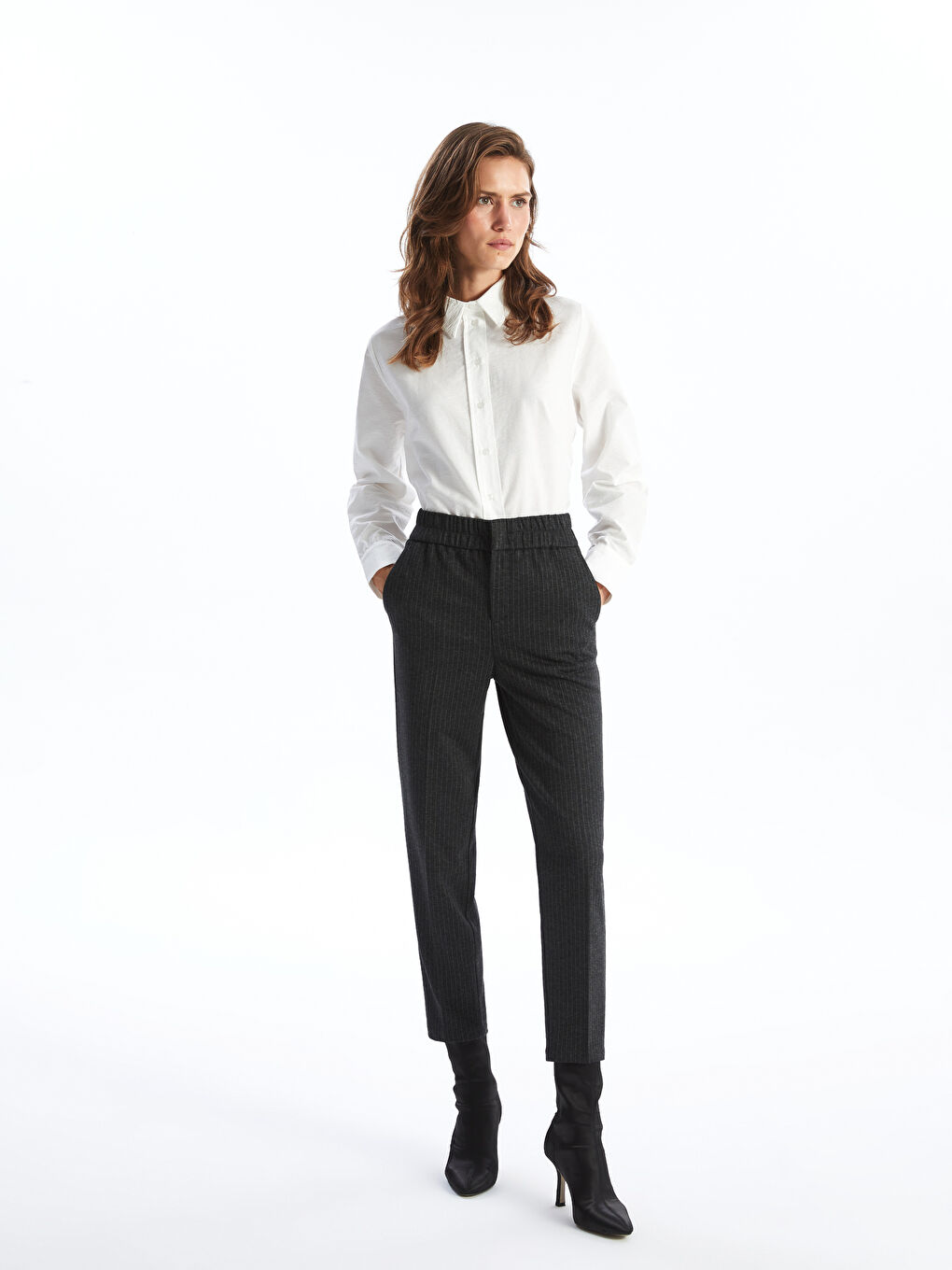 LCWAIKIKI Classic Woman GREY Trousers -W4H979Z8-LFY