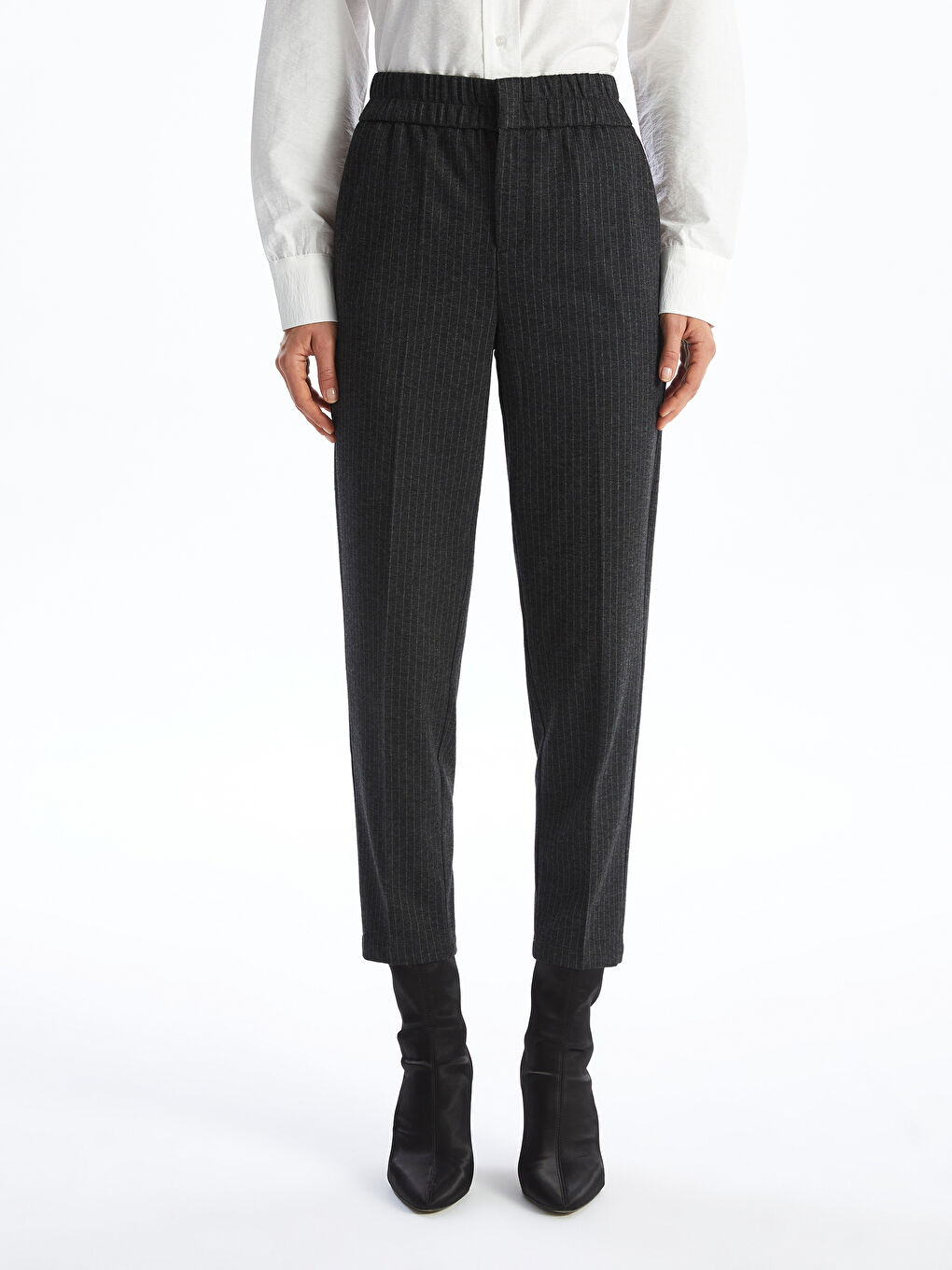 LCWAIKIKI Classic Woman GREY Trousers -W4H979Z8-LFY