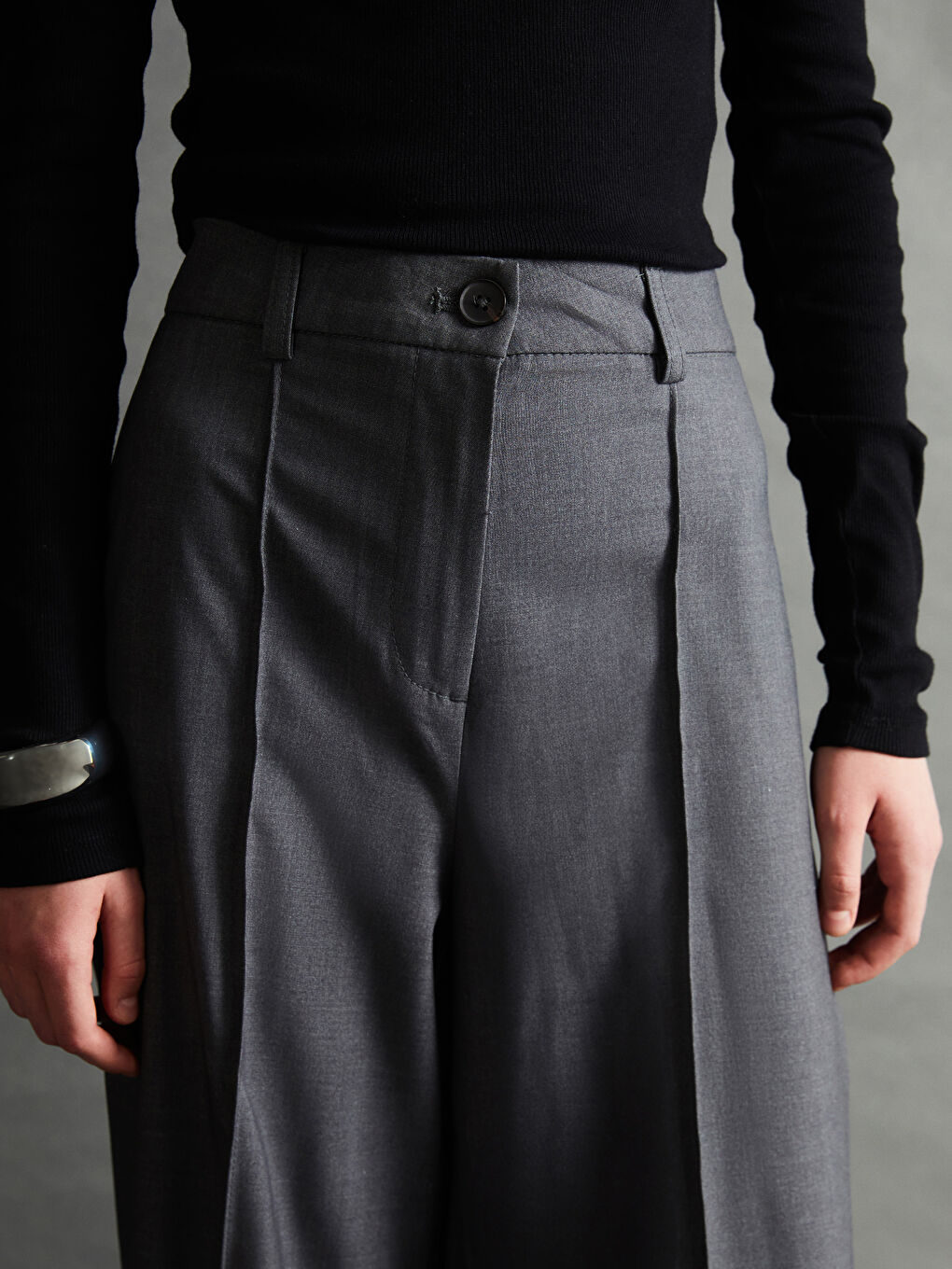 Slim Fit Women's Trousers-2