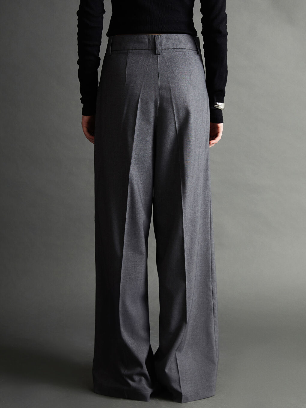 Slim Fit Women's Trousers-3