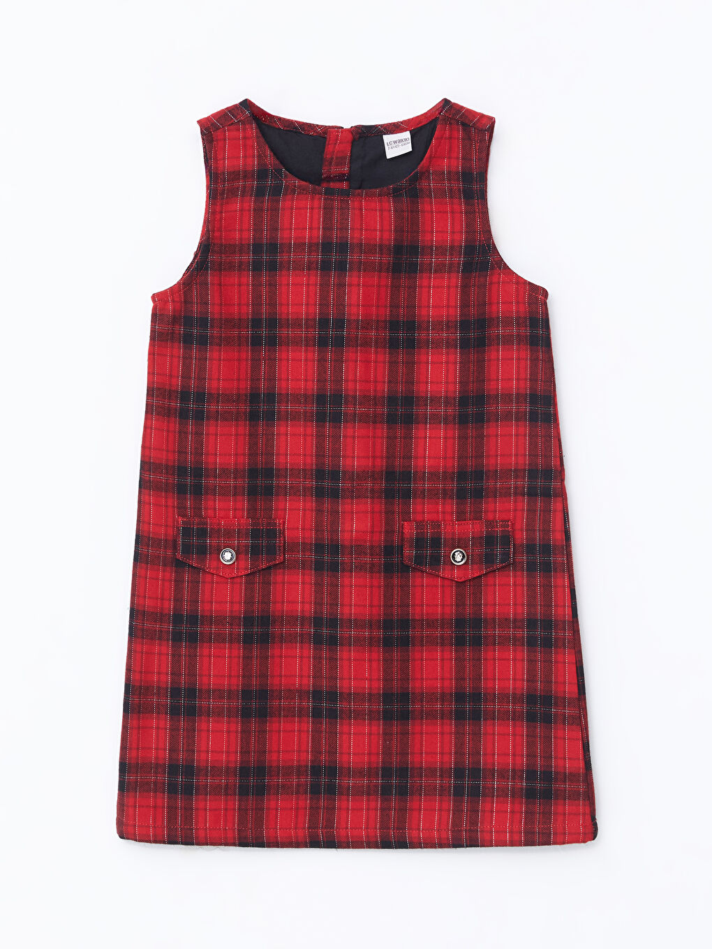 Crew Neck Girls' Dress