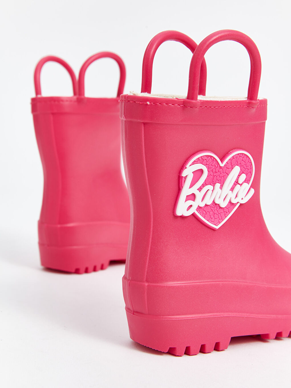 LCW STEPS Fuşya Barbie Baskılı Kız Bebek Yağmur Botu - 4