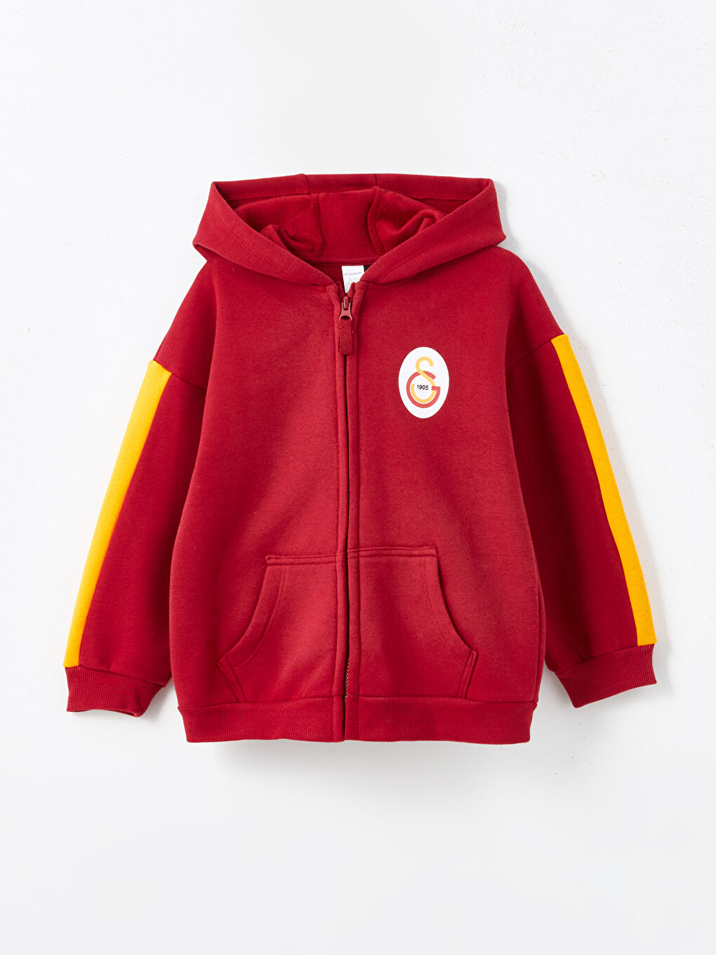 LCW baby Kırmızı Galatasaray Baskılı Erkek Çocuk Fermuarlı Sweatshirt