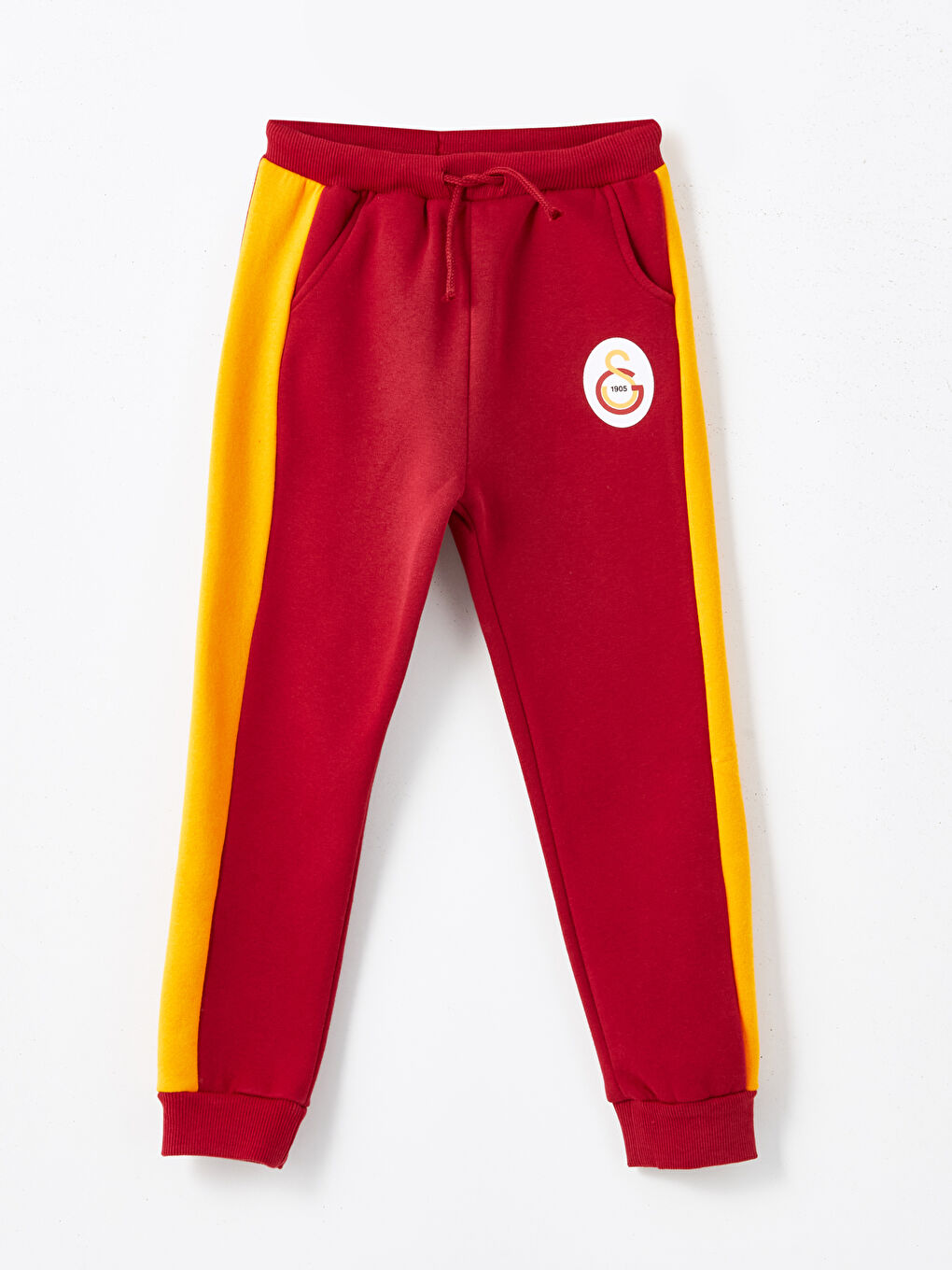 Kırmızı Beli Lastikli Galatasaray Baskılı Erkek Bebek Eşofman Alt