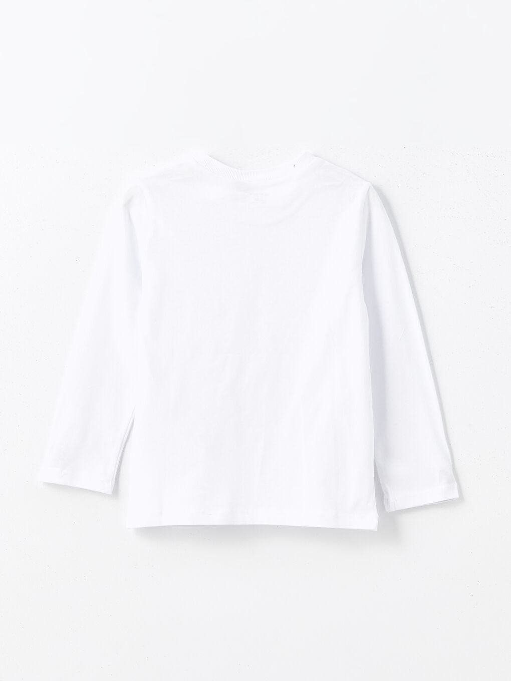 Beyaz Bisiklet Yaka Fenerbahçe Baskılı Erkek Çocuk Tişört-1