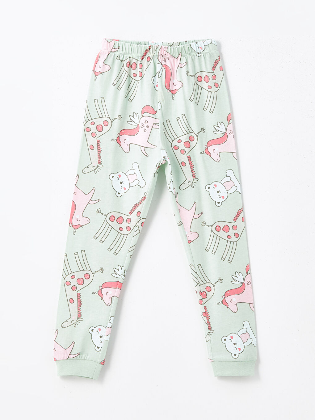 Crew Neck Printed Baby Girls 2 Pack Pyjama Set-4
