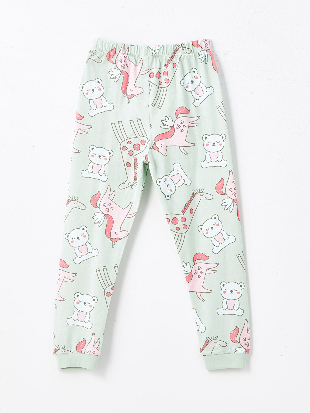 Crew Neck Printed Baby Girls 2 Pack Pyjama Set-5