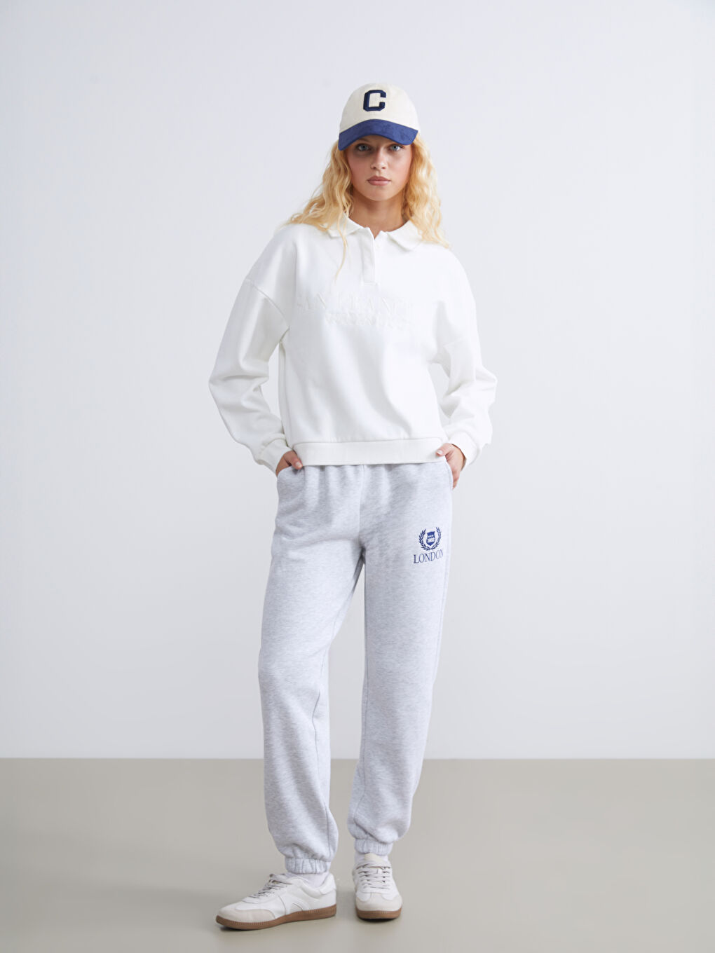 كول بولو سان فرانسيسكو مطرّز نساء سويت شيرت غليظ-1