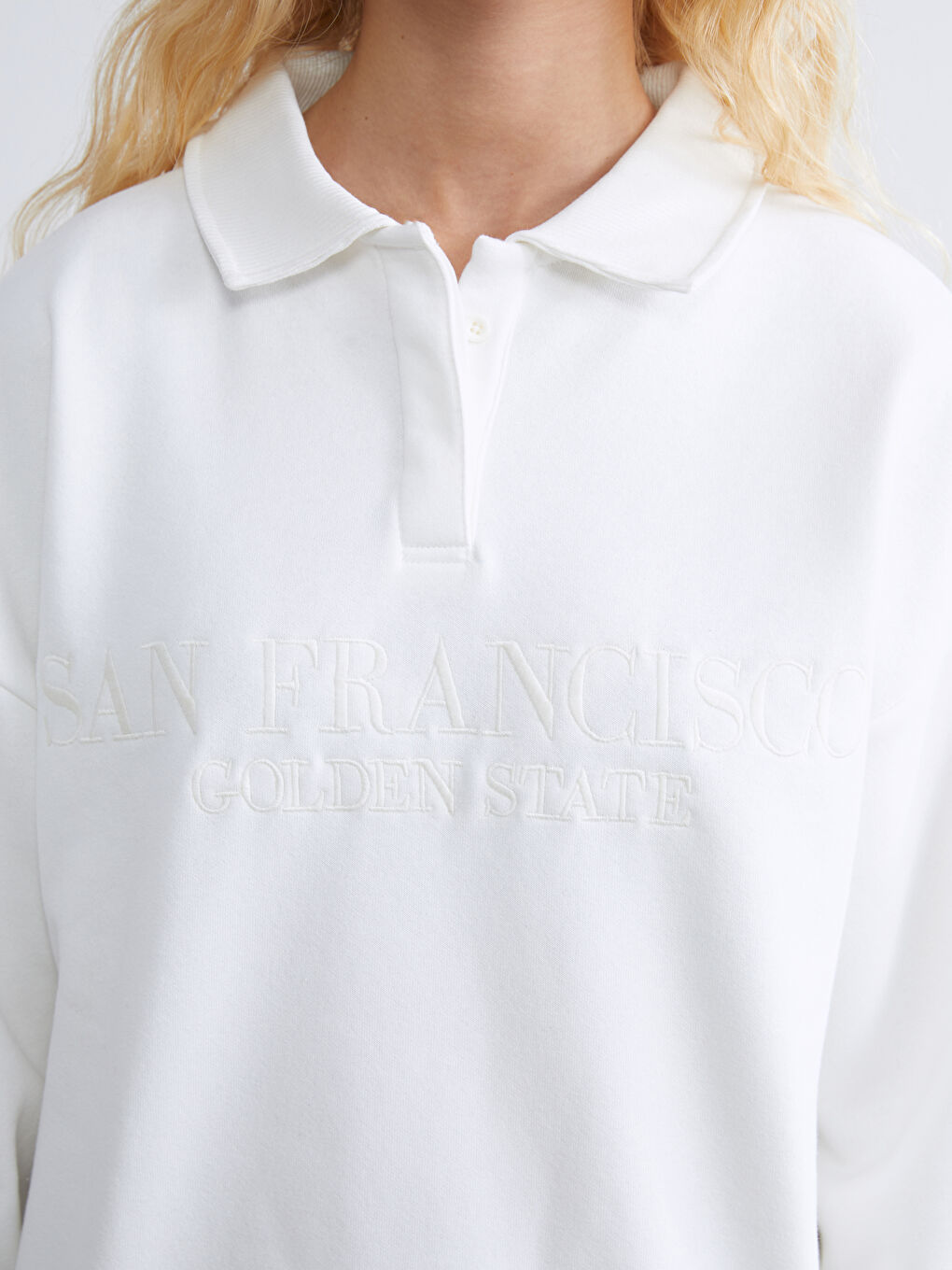 كول بولو سان فرانسيسكو مطرّز نساء سويت شيرت غليظ-2