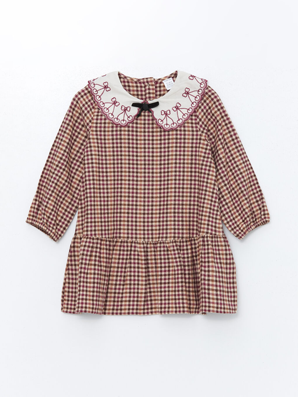 LCW Kids Рокля за момичета с яка Питър Пан и бродерия -W4HB97Z1-SZ4