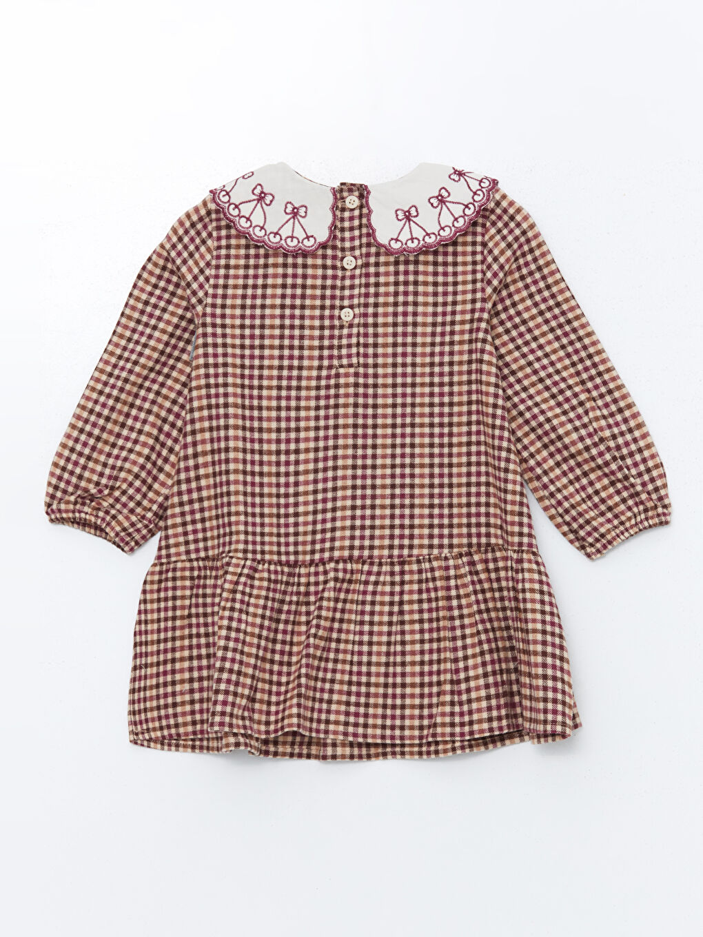 LCW Kids Рокля за момичета с яка Питър Пан и бродерия -W4HB97Z1-SZ4