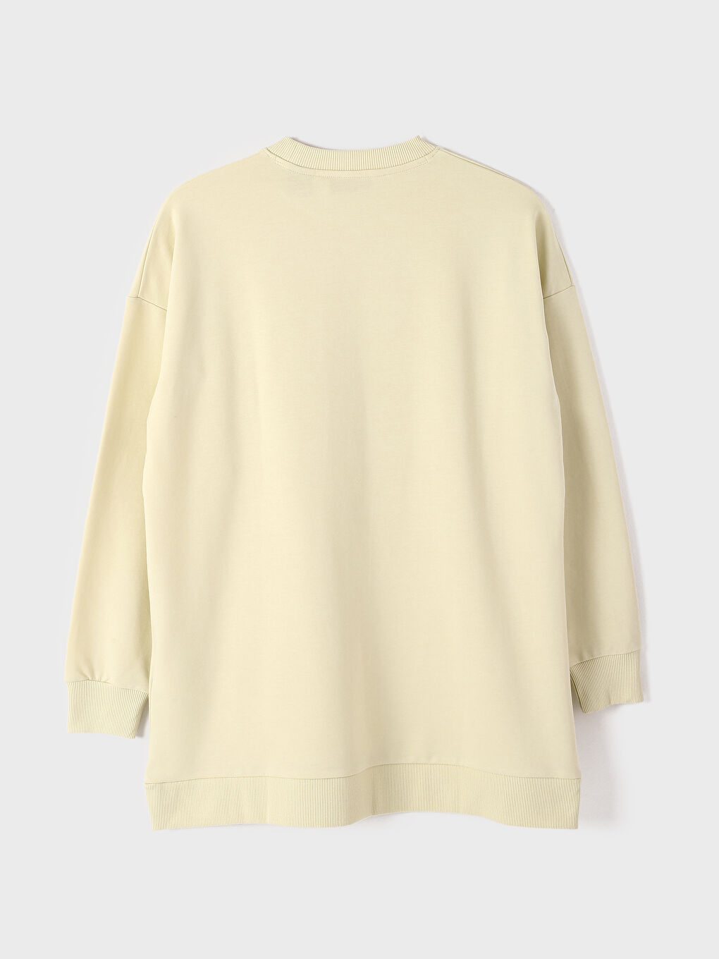 Crew Neck Printed Oversize Women's Sweatshirt Tunic-1