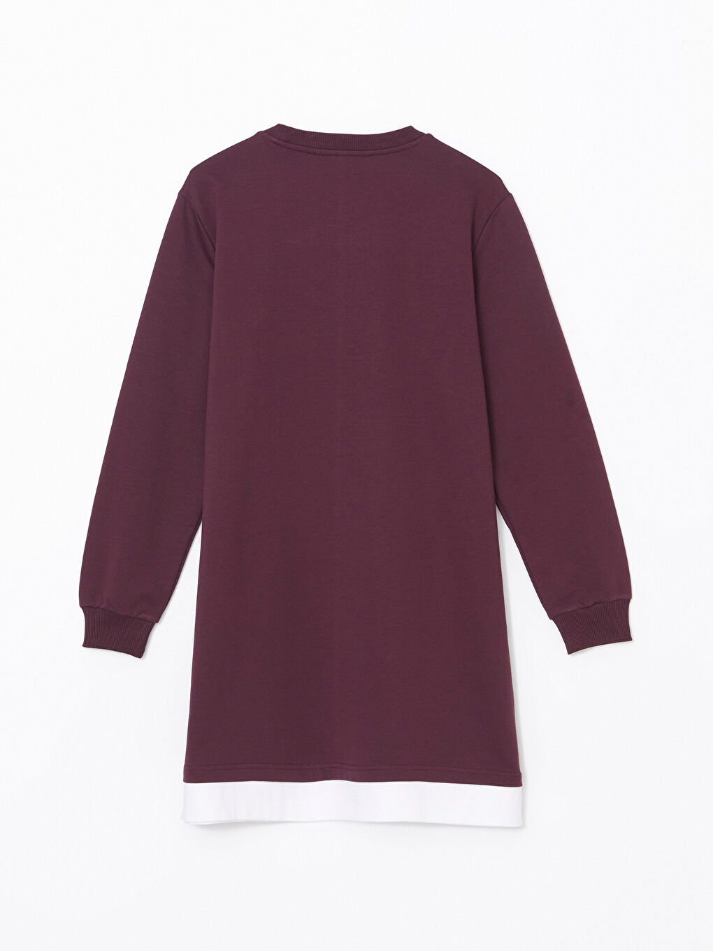 تونيك سويتشيرت مطبوع بياقة دائرية للسيدات-6