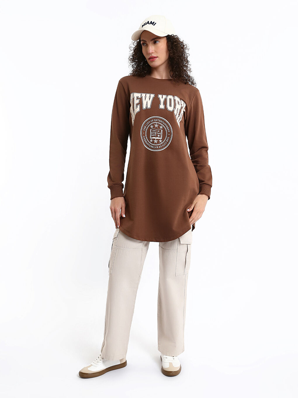 Crew Neck Women's Tunic-1