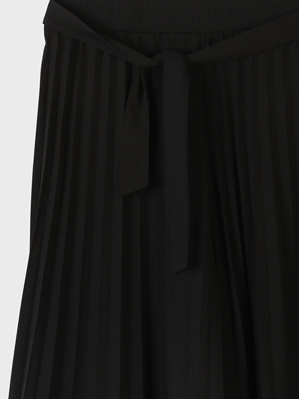 Plain Wide Leg Women's Pleated Trousers-1