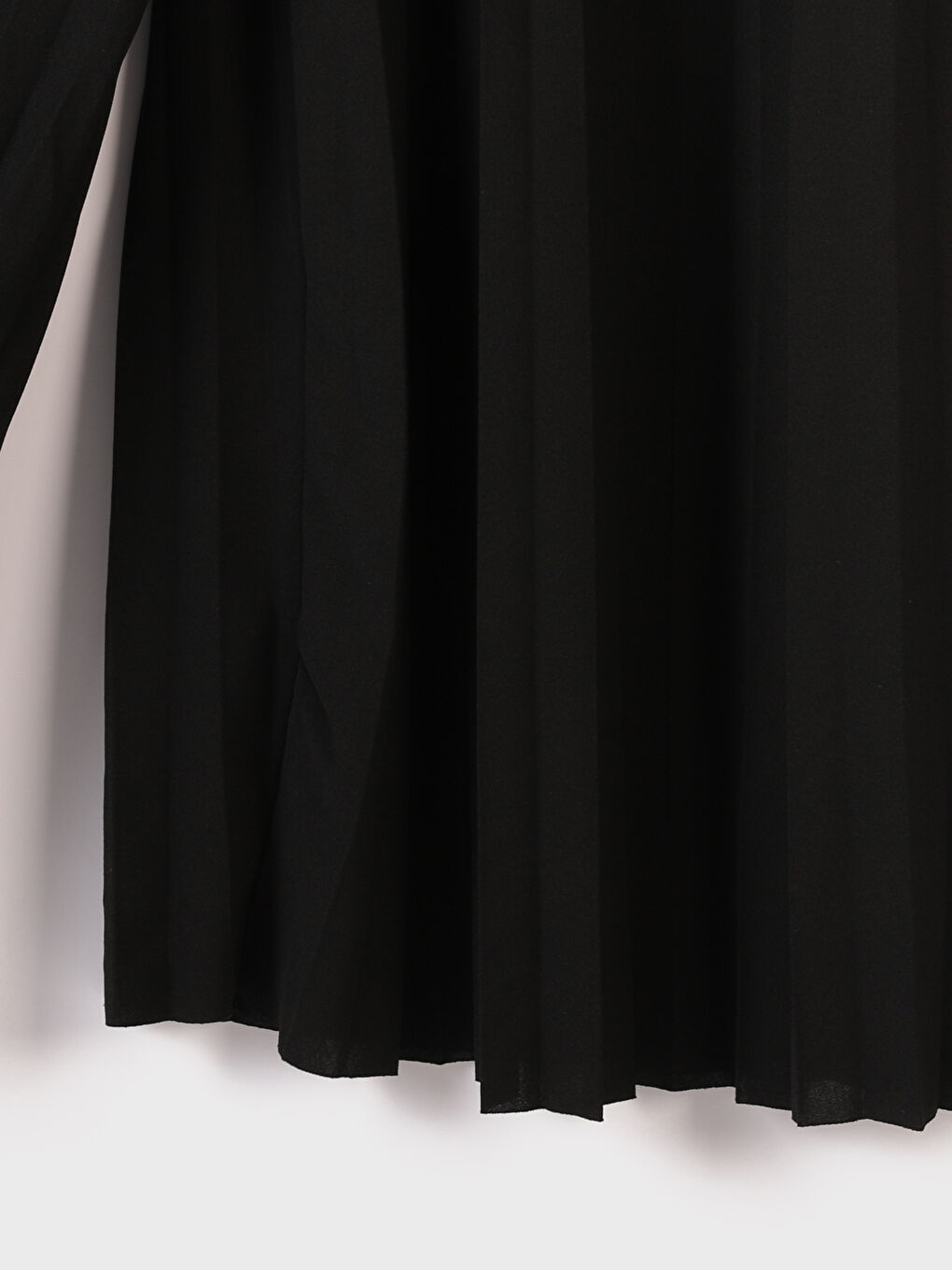 Plain Wide Leg Women's Pleated Trousers-2