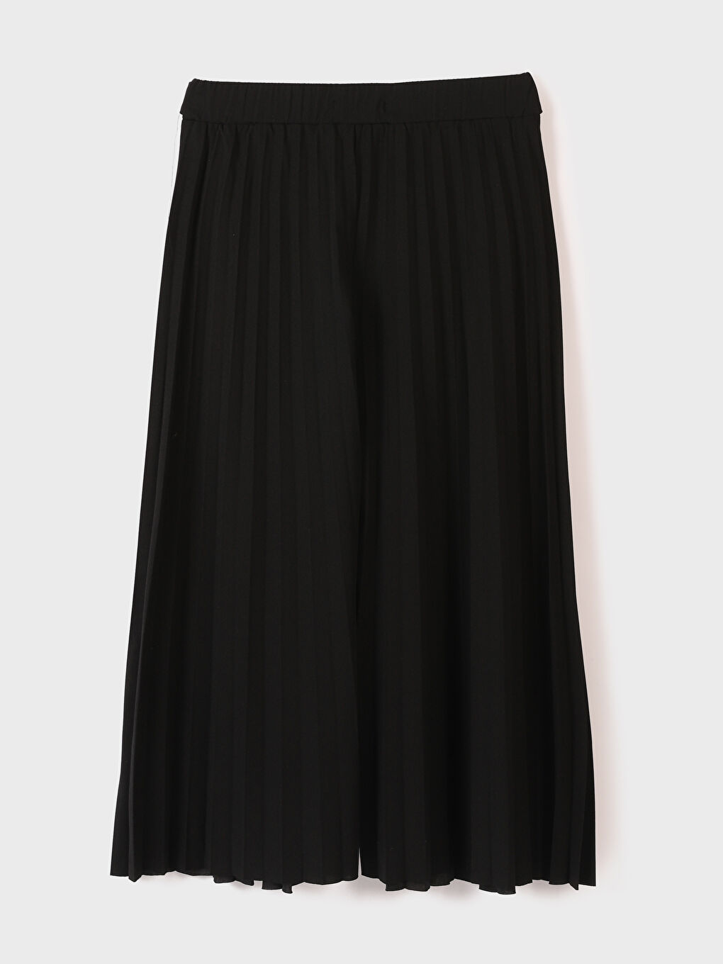 Plain Wide Leg Women's Pleated Trousers-3