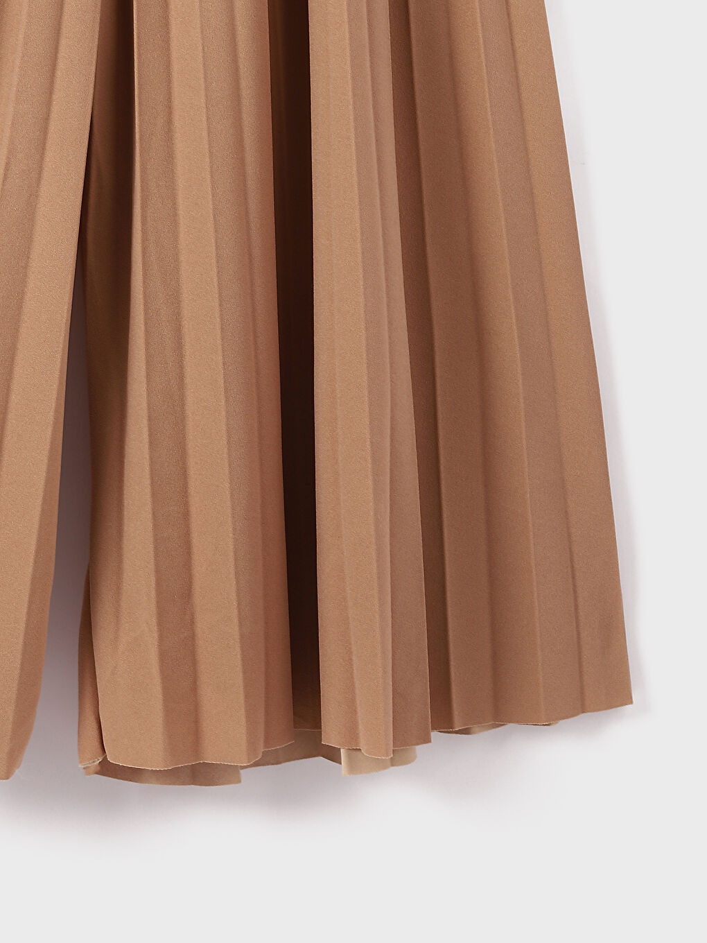 Ženske Pantalone sa Naborima Širokih Nogavica Jednostavnog Dizajna-1