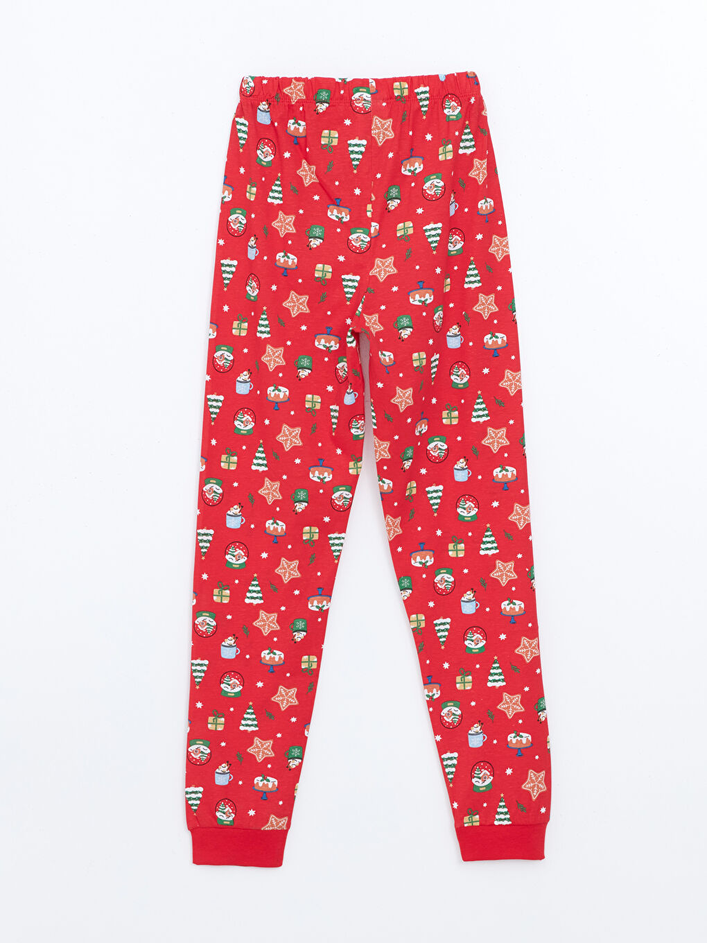LCW Kids Crew Neck Christmas Themed Girls' Pyjama Set -W4HD22Z4-LTQ