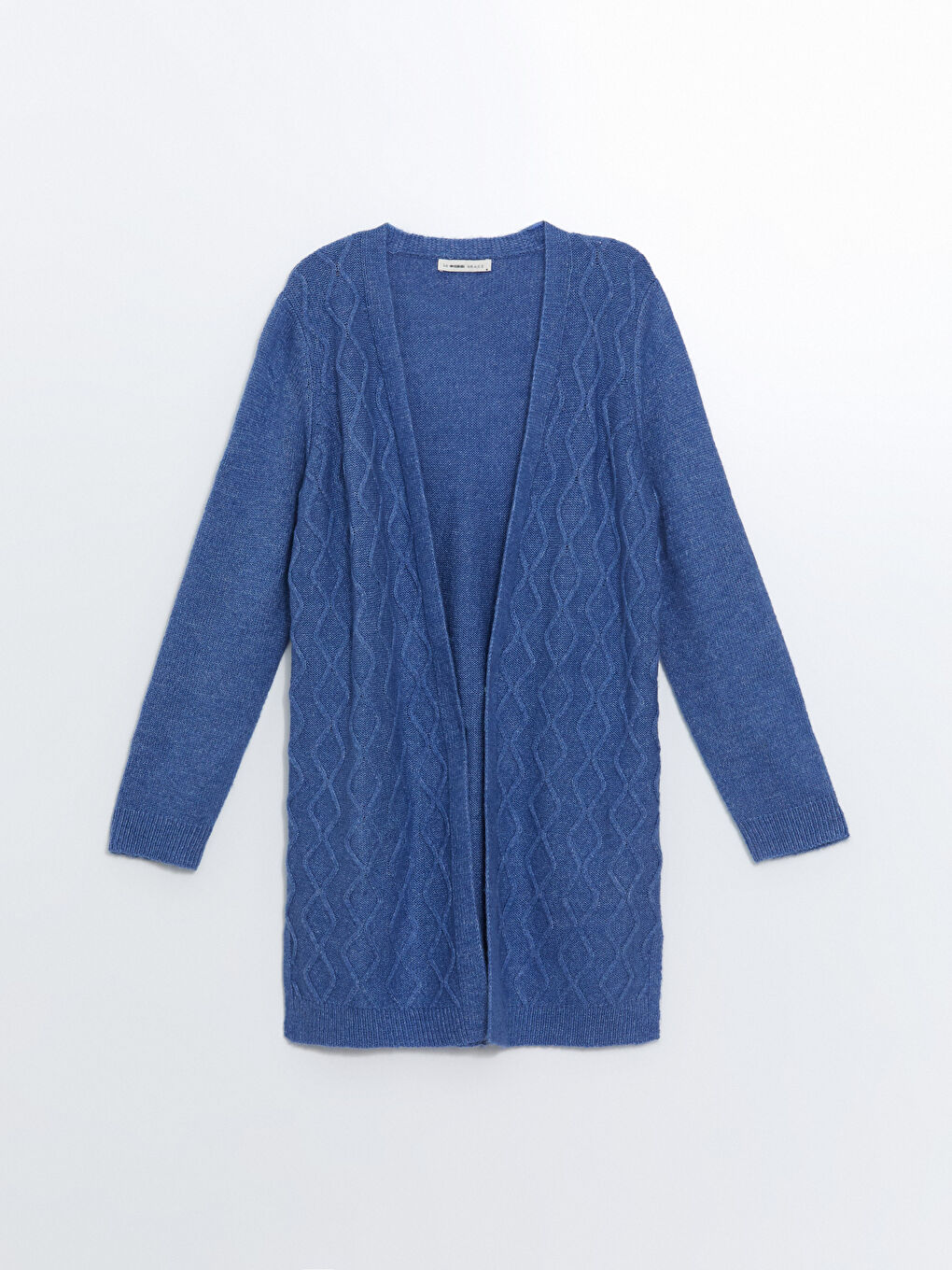 LCW Grace Shawl Collar Patterned Women's  Knitwear Cardigan -W4HD47Z8-VGE