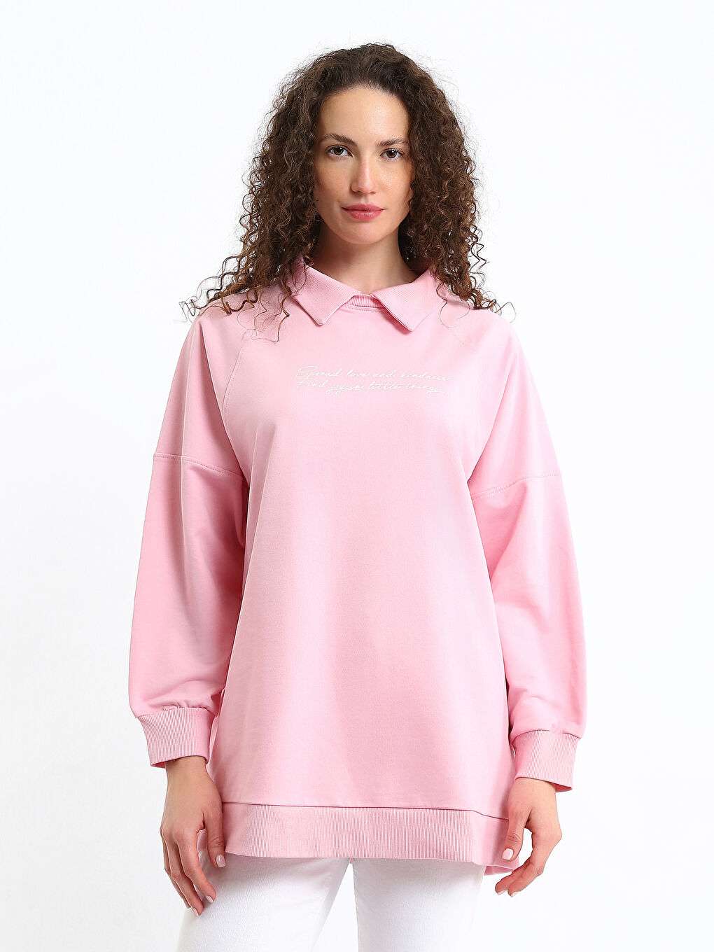 Polo Neck Women's Sweatshirt