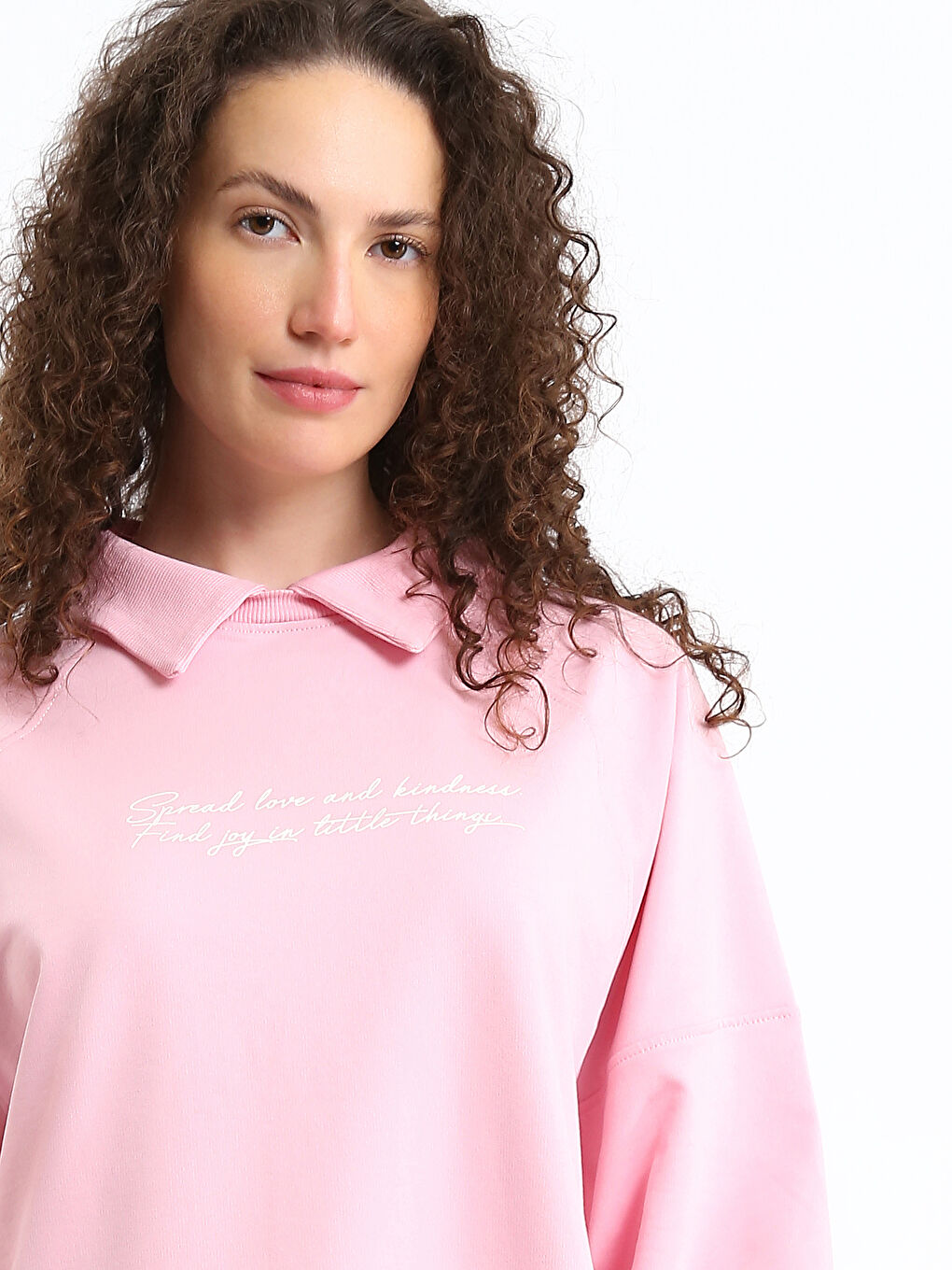 Polo Neck Women's Sweatshirt-2